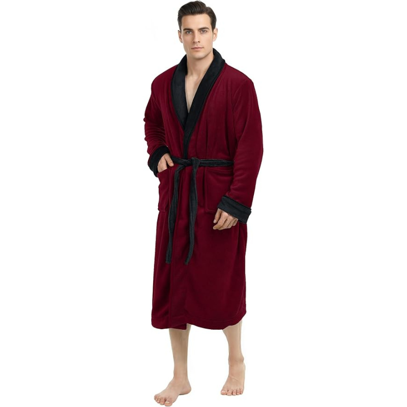 NY Threads Mens Robe, Luxury Plush Fleece (Worn twice) New Condition.