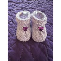 Lavender Baby Booties — New — Mineola, TX