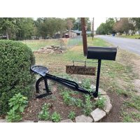 Mail box on old plow — Used — Grand Saline, TX